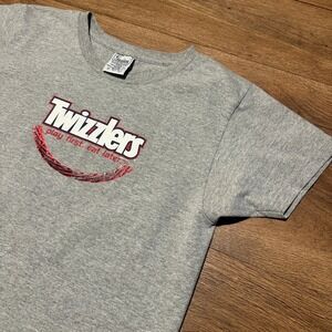 Y2K Gaziani Gray Twizzlers Graphic T-Shirt Kids‎ XL